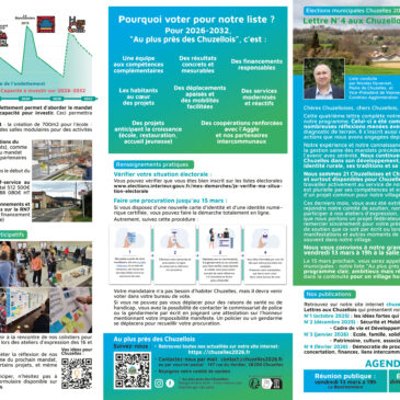 Lettre aux Chuzellois No4